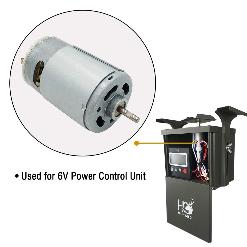 Highwild 6-Volt 1/8" Shaft Feeder Replacement Motor Multi-Set - 3 Pack