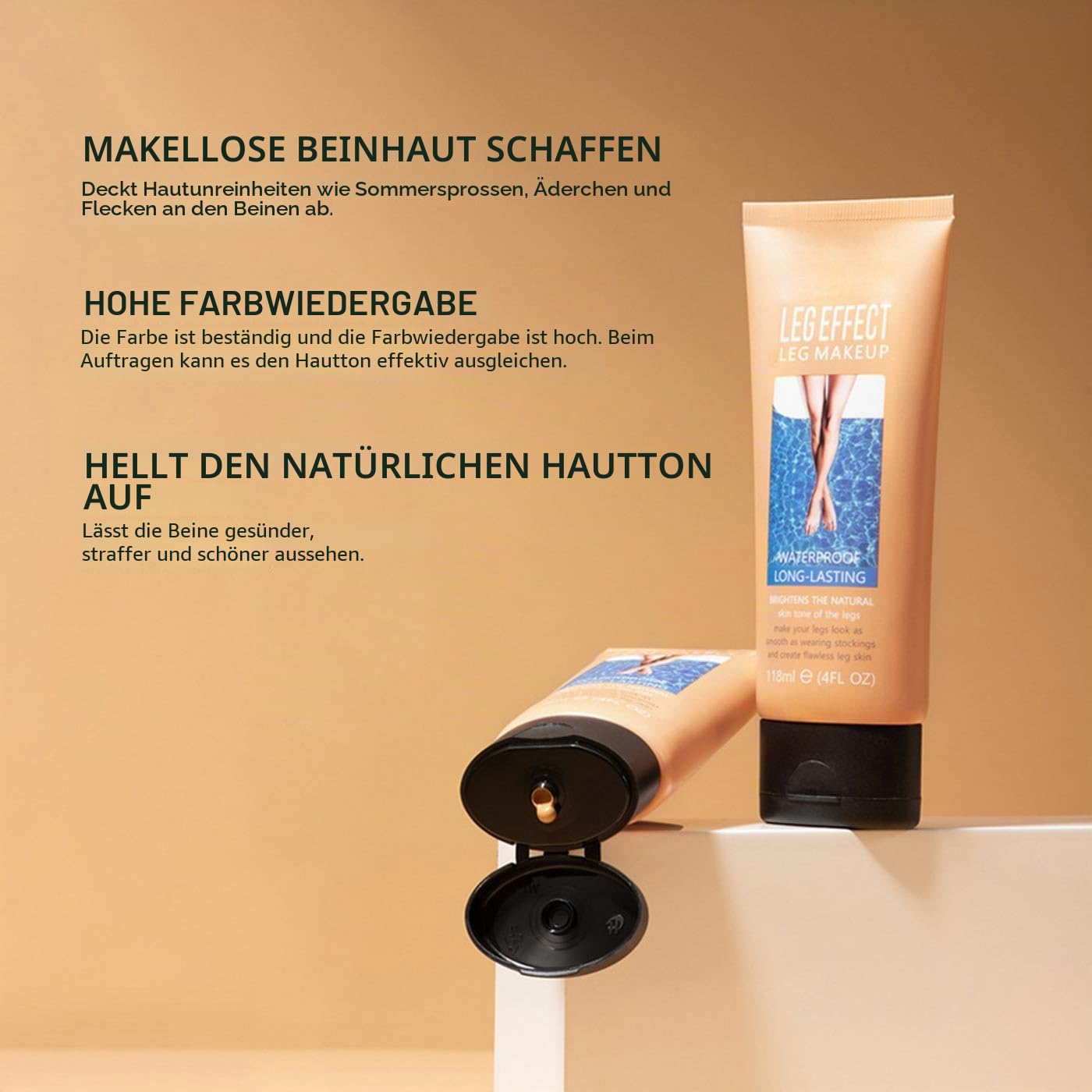 Wasserfestes Make-Up-Lotion für Bein-Narben, Krampfadern und Tattoo-Abdeckung - Übertragungsfreie Körperpflege-Creme (2#)