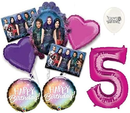 Descendientes 3 Decoración de Fiesta Ramo de Globos BTM (5 Cumpleaños)