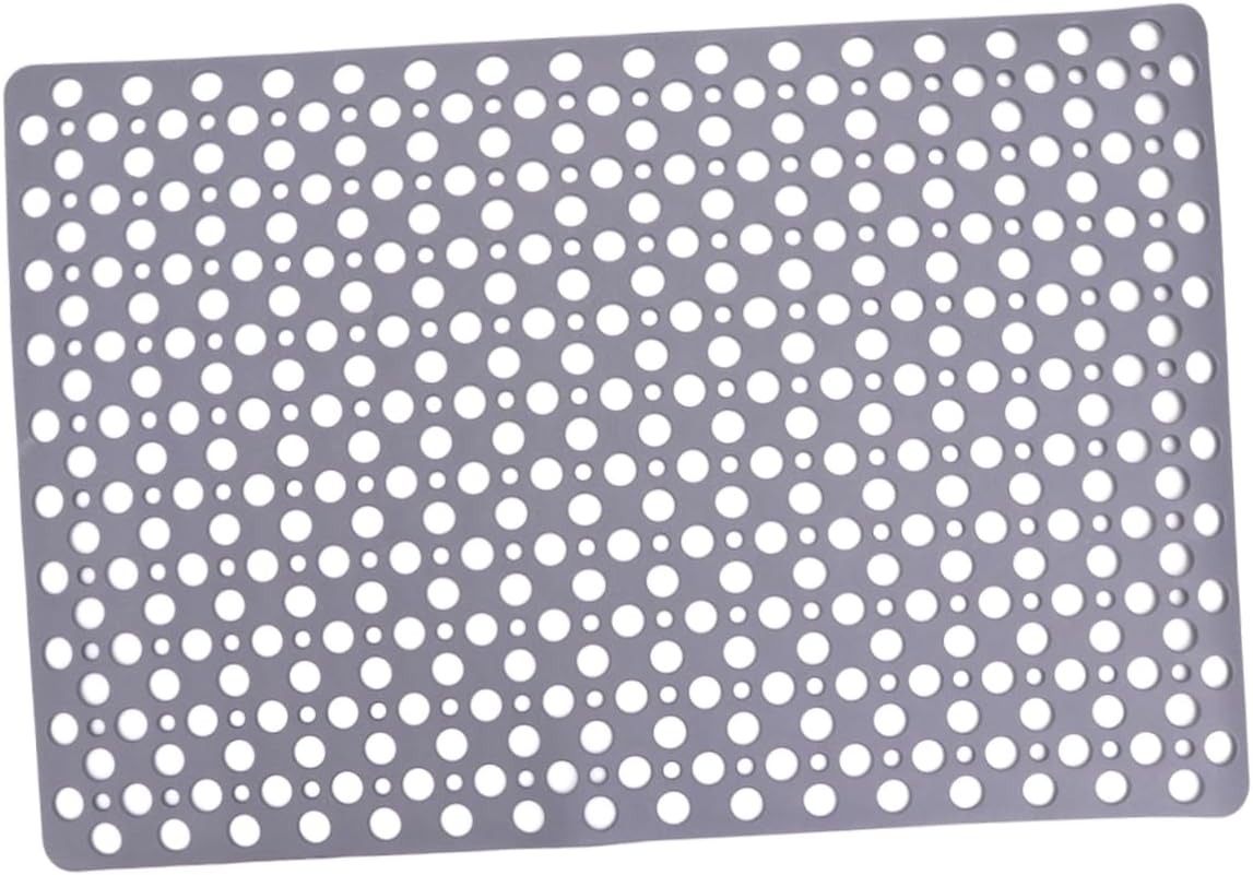 60x90cm Grey Shower Mat Pad Non-Slip Floor Mat for Bathing TPE Material Ideal for Home Hotel