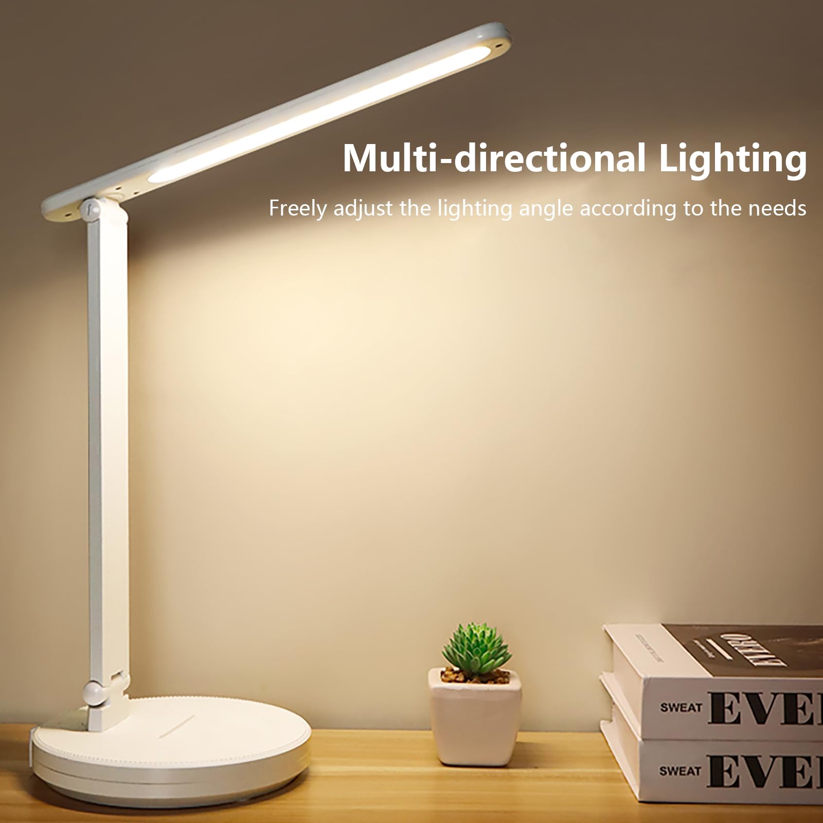 Depuley Minimalist Desk Lamp, Modern Nightstand Lamp With, 48 OFF