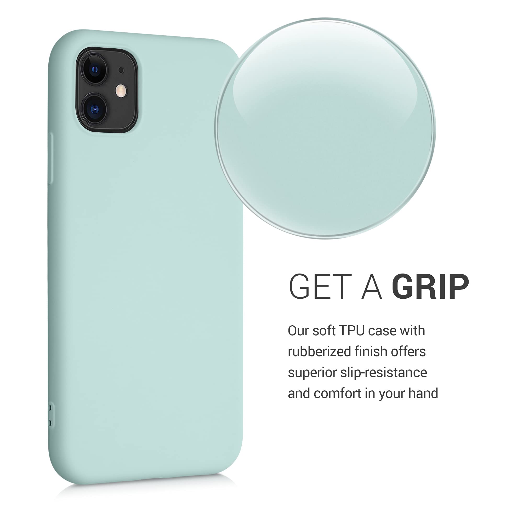 kwmobile Cover per Samsung Galaxy S20 FE Custodia - Back Case per Smartphone in Silicone TPU - Protezione Gommata - menta freddo