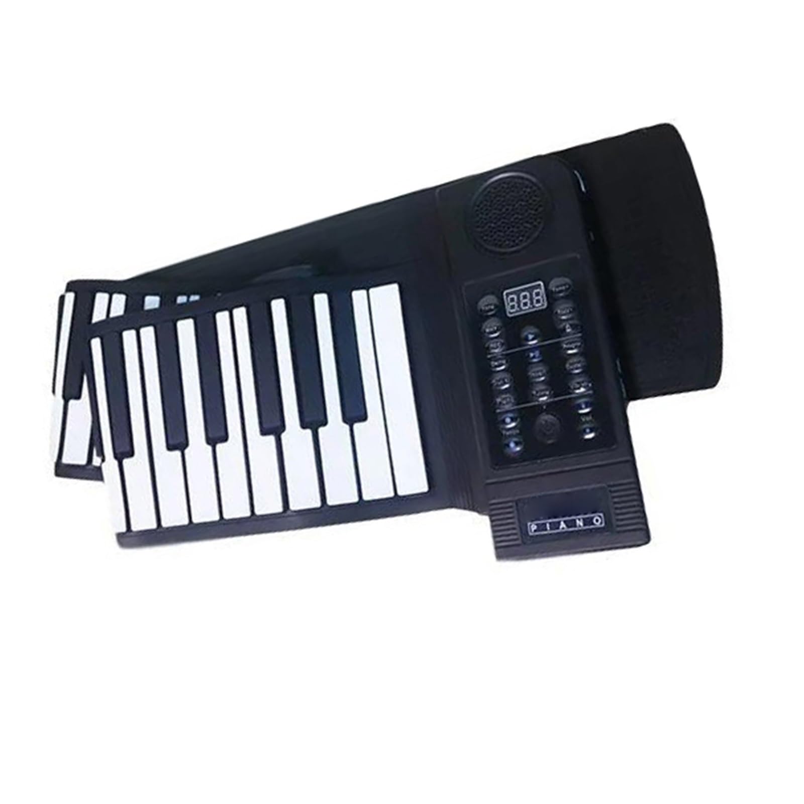 Pianino Elektroniczne Elastyczny Silikonowy Fortepian Dla Dorosłych 61 Klawiszy Przenośny Instrument Muzyczny Z Rolowaną Klawiaturą(EU)