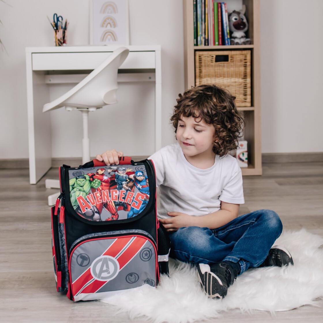 Undercover Juego de mochila escolar de 1ª clase, contenido personalizado con nombre, mochila escolar para niños y niñas