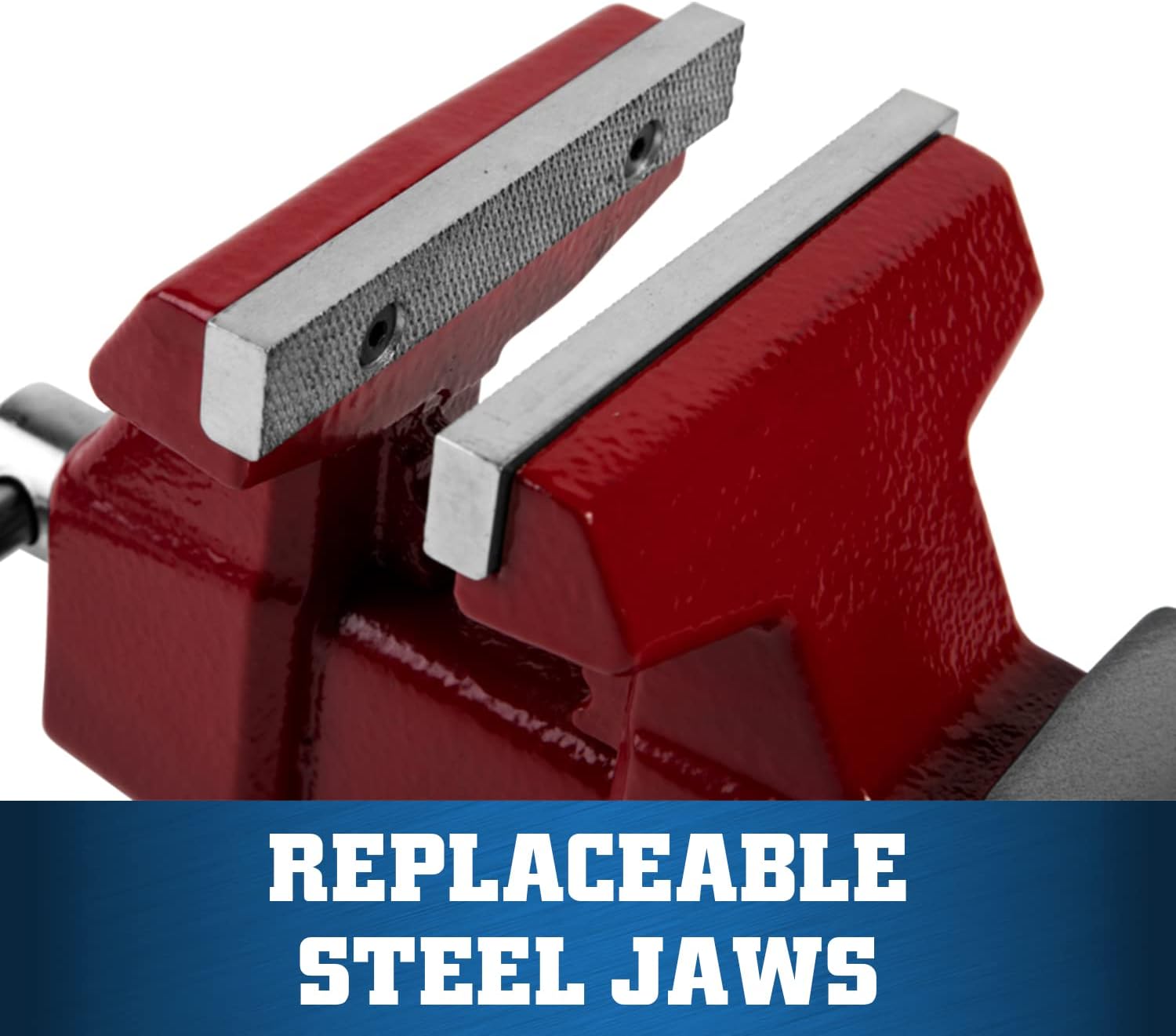 Wilton 674U Utility Bench Vise (4-1/2" Jaw Width) + MaxxHaul 80356 Hitch Mount Vise Plate/Holder (with Adjustable Height)