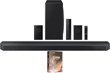 Samsung HW-Q910D 9.1.2ch Soundbar with Wireless Dolby Atmos and 2 Year Amber Protection Plan 2024