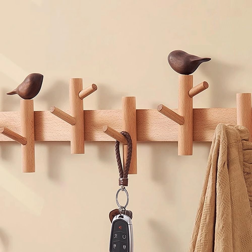 Perchero de Pared Gancho for ropa montado en la pared, entrada a la sala de estar, entrada al vestíbulo, colgador de bolsos, llavero, gancho for abrigos Colgador Pared(XL)