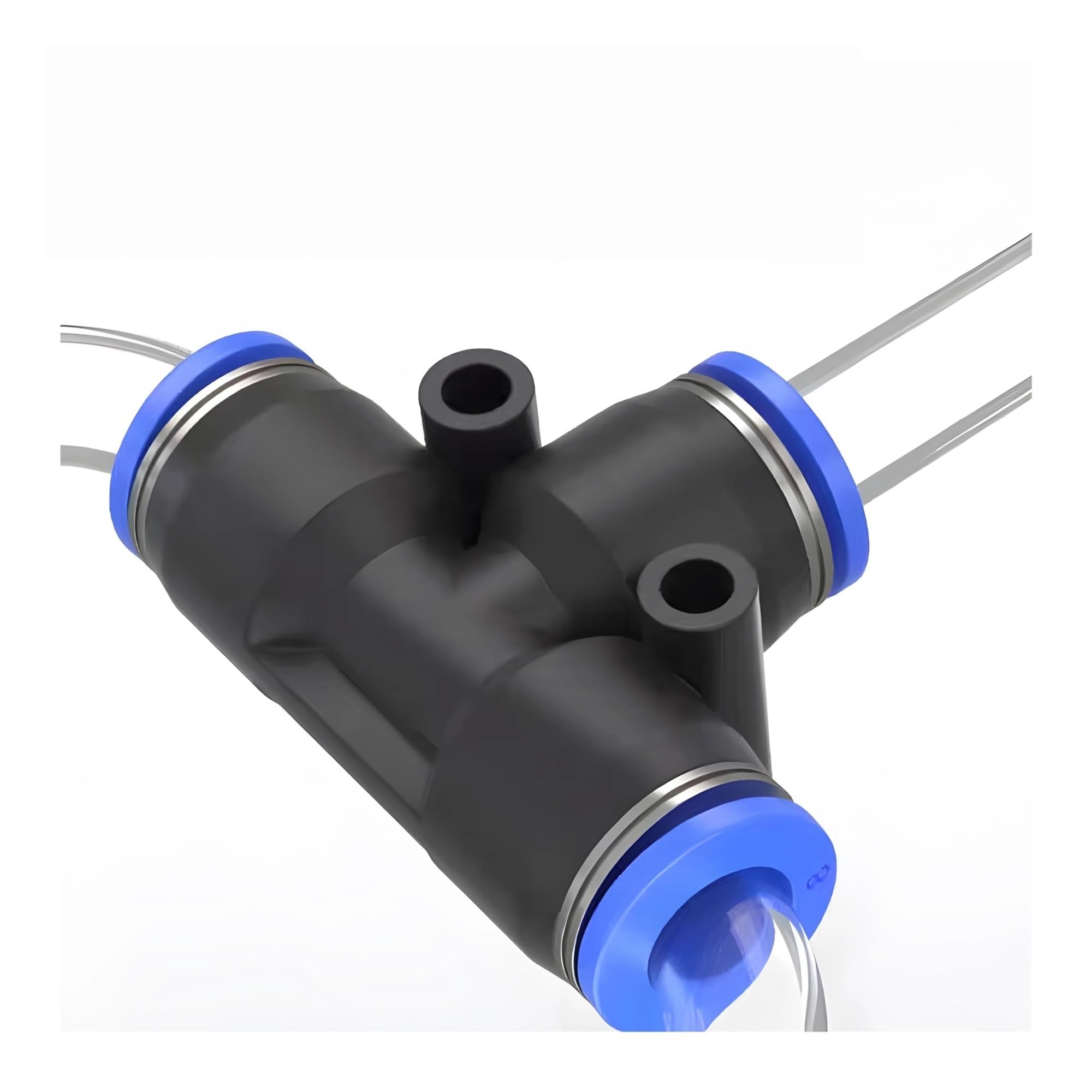 Raccordo pneumatico a Y da 6 mm for collegamento, connettore for tubo a 3 vie(Buc white,OD 8mm)