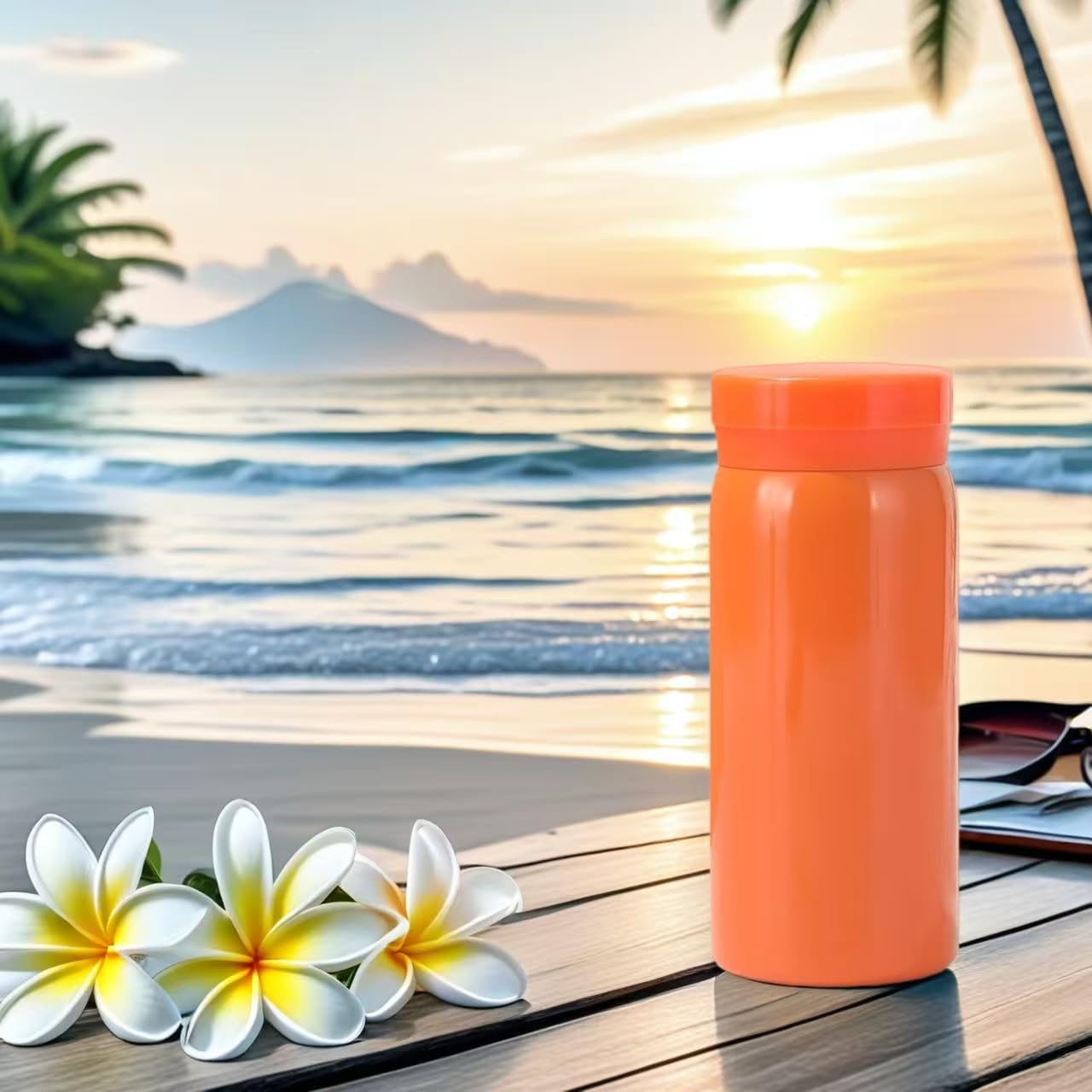 Mini Stainless Steel, Slim Insulated Water Bottle, 7oz, Small Water Bottle, Coffee Bottle, Tumbler, Travel Bottle, Coffee Cup, Pocket Bottle, keep hot and cold, Leak Proof, BPA Free (Orange) - Image 6