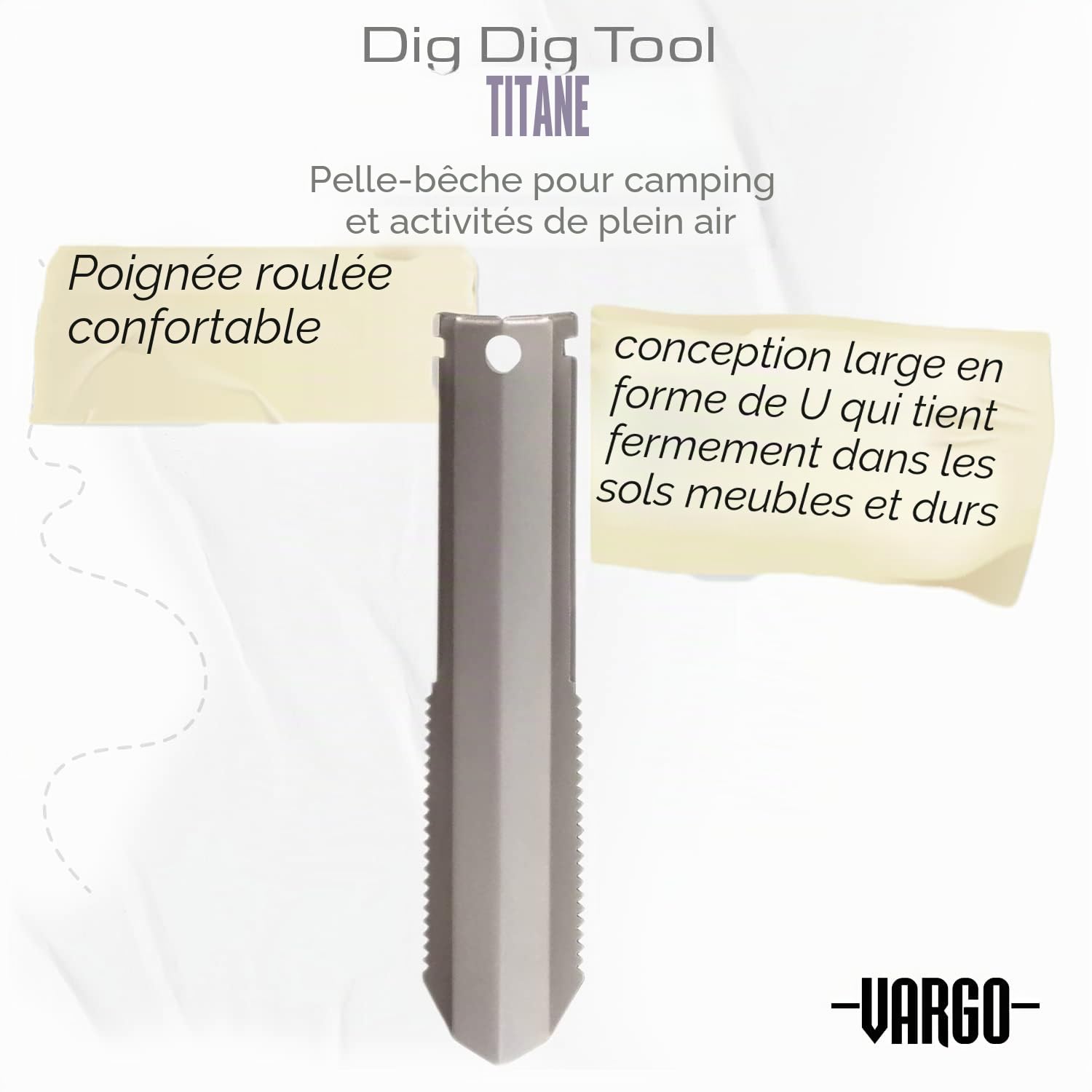 Vargo Titanium DIG DIG Outil