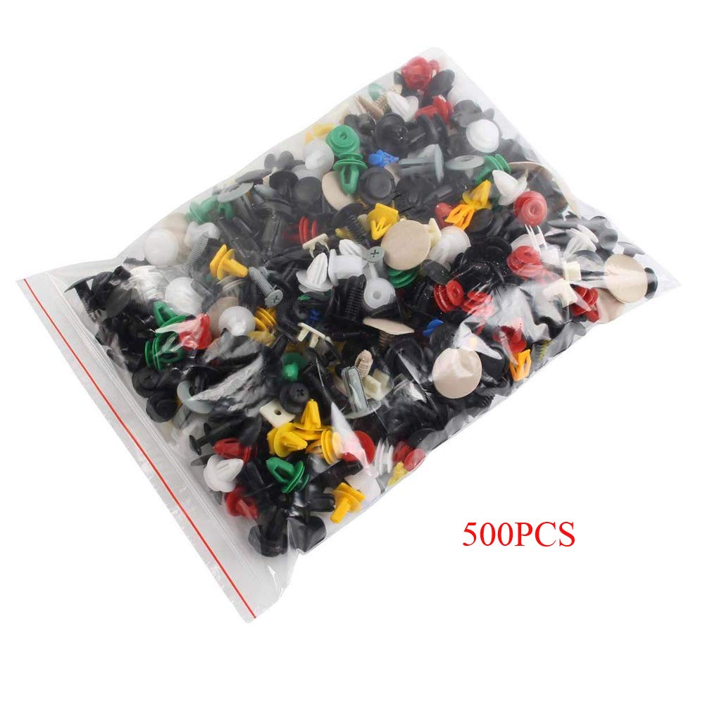 Lot De 50 Attaches Plastique 10 Mm - Pour Pare-chocs, Garde-boue Voiture - Fixations Auto Universelles