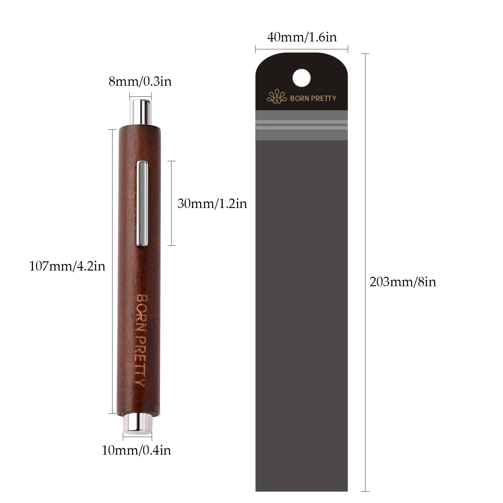 BORN PRETTY 3 in 1 Nail Magnet, Multifunctional Cat Magnetic Eye Nail Polish Magnet Pen, 3D Magnetic Nail Polish Stick for Home DIY, Salon, Studio Nail Art Design Tools