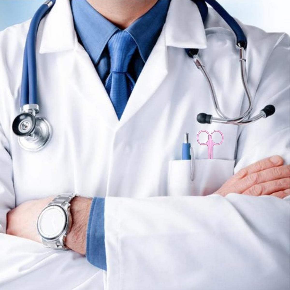 Forbici Infermiere - Accessori Infermiere Lavoro - Forbici da Pronto Soccorso (Lila)