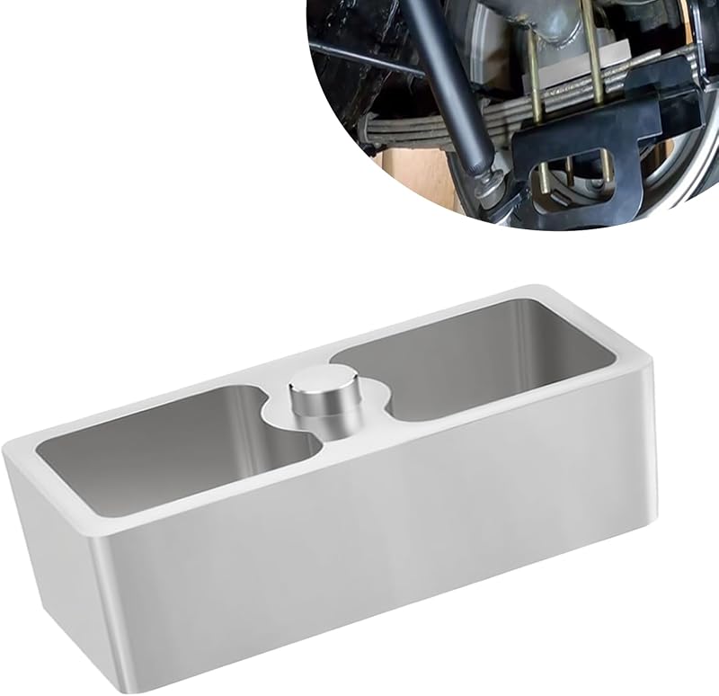 Bloco de rebaixamento para feixe de molas WOTUPHJI em alumínio 6,35 cm – 1 unidade