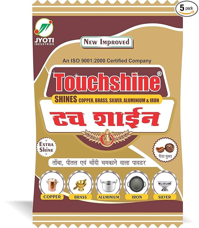 Shining Powder for Six Metals (Copper, Brass, Aluminum, Iron, Silver and Steel)/Instant Cleaner Polish/Anti-Tarnish/Shines - 1 KG +100 gm