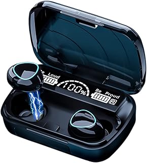 Fone de Ouvido 4Leader TWS com cancelamento de ruído ativo (ANC), fone sem fio Bluetooth 5.2 com 4 microfones para chamada, 35H tempo de reprodução, modos duplo, IPX5 à prova d'água