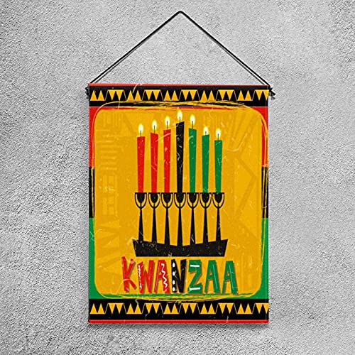 Drapeau de jardin Happy Kwanzaa double face 30x45 cm