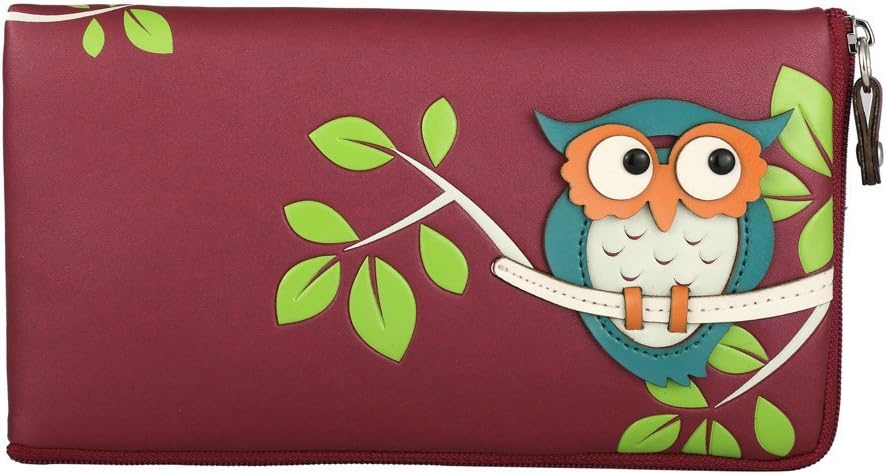 Multi wallet for Smartphones with Removable Wristlet Features Owl 757S6