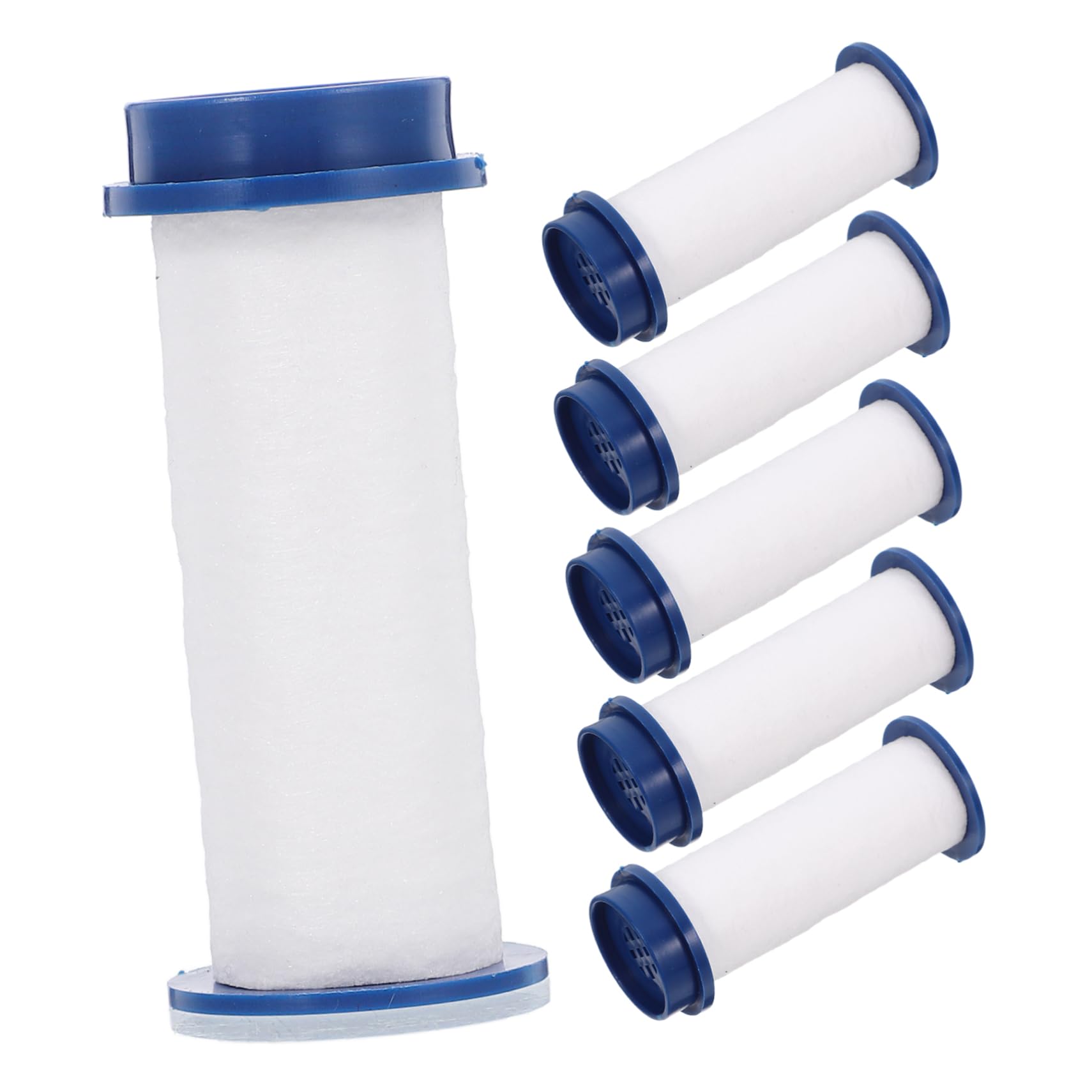 OSALADI 5 Set Di Filtri Per Doccia in Cotone Per La Sostituzione Di Irrigatori Per Doccia Realizzati Con Eccellente Facili Da Pulire Mantengono L'acqua 6 Pezzi*5