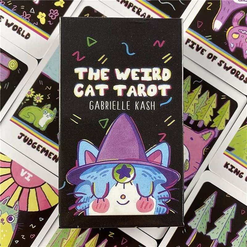 Amazon.co.jp: タロットカード 知恵オラクルカード 78 pcs 黒猫 Tarot