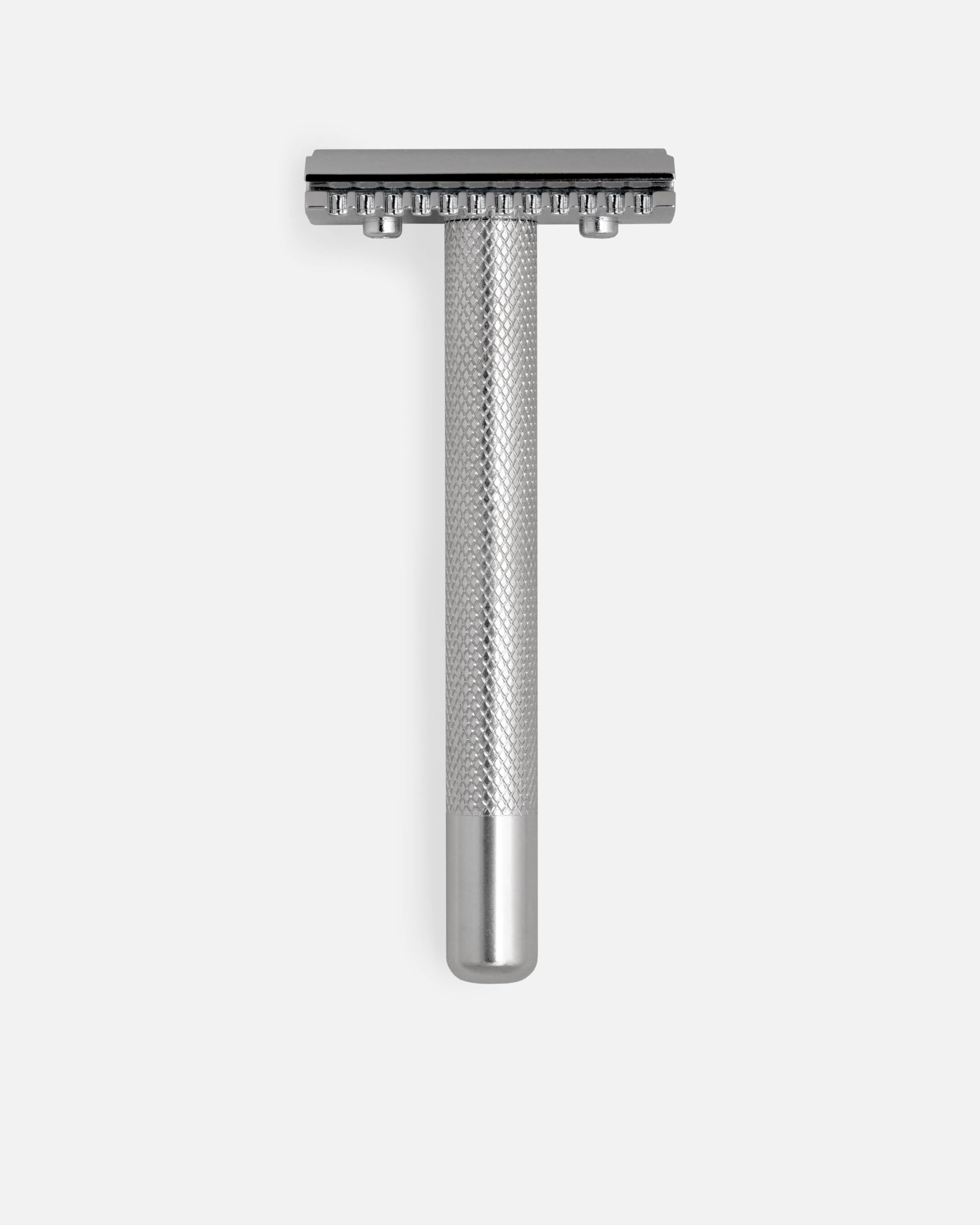 G&F Timor® Unisex Rasierhobel Edelstahlgriff 90 mm, offener Kamm