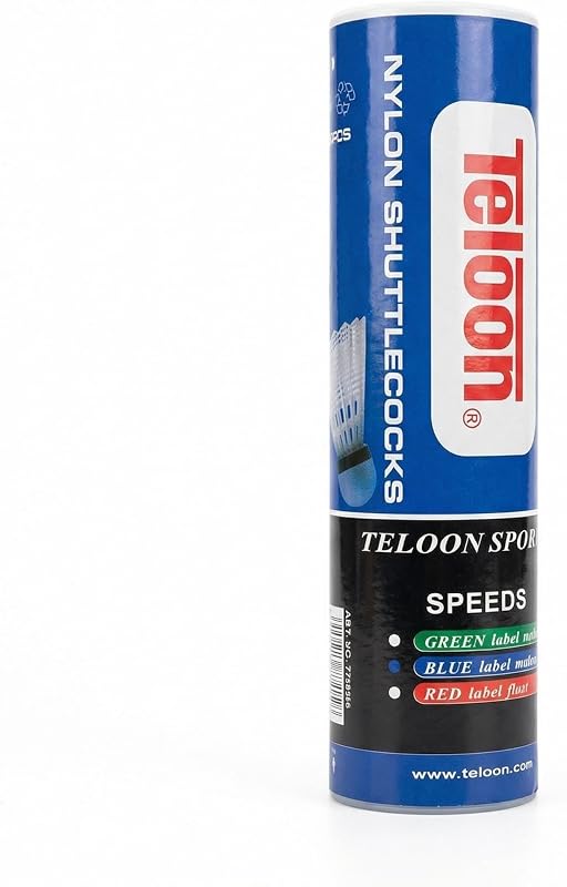 Teloon Badminton Birdies - Nylon Bedminton Shuttlecocks-Highly Stable & Durable 24 Pack, 12 Pack or 6 Pack Shuttle Balls