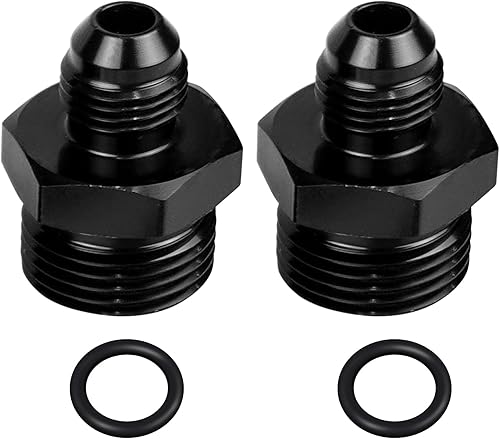 Miniatura 6 de Adaptador de riel de combustible macho 6AN Flare a 6AN ORB, adaptador de manguera de línea de combustible de aluminio, accesorios de sistema de