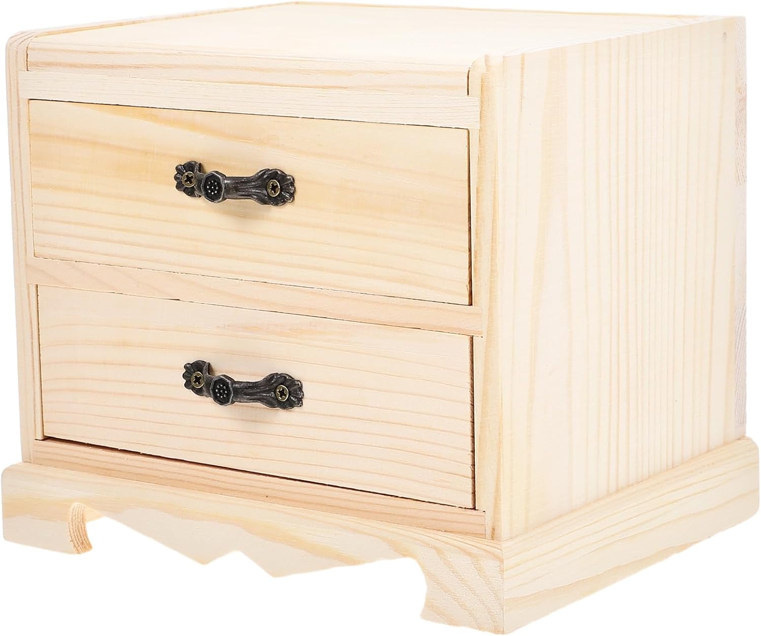 Wooden Jewelry Box Organizer for Dresser Storage, Lightweight Handmade