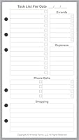Vista 13 de Registro de Pagos/Gastos de Tamaño Personal y Registro de Cheques, Dimensionado y Perforado para Filofax Personal Notebook (9.4 cm x 17.1 cm)