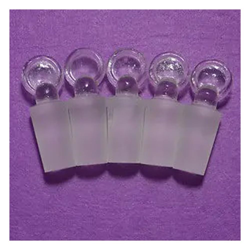 Tapón de Vidrio Sólido 24/40 Cristalería de Laboratorio 5 Piezas