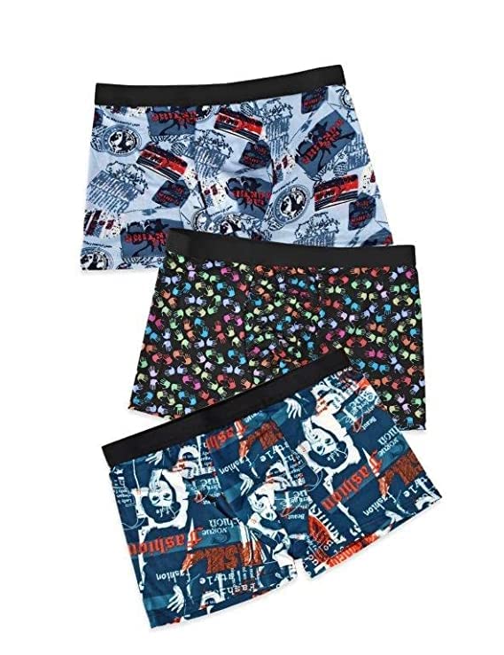Image of Men's Ultra-Soft Material | Ice-Silk Short | Underwear | Brief Multi Color(Pack of 3) (L)