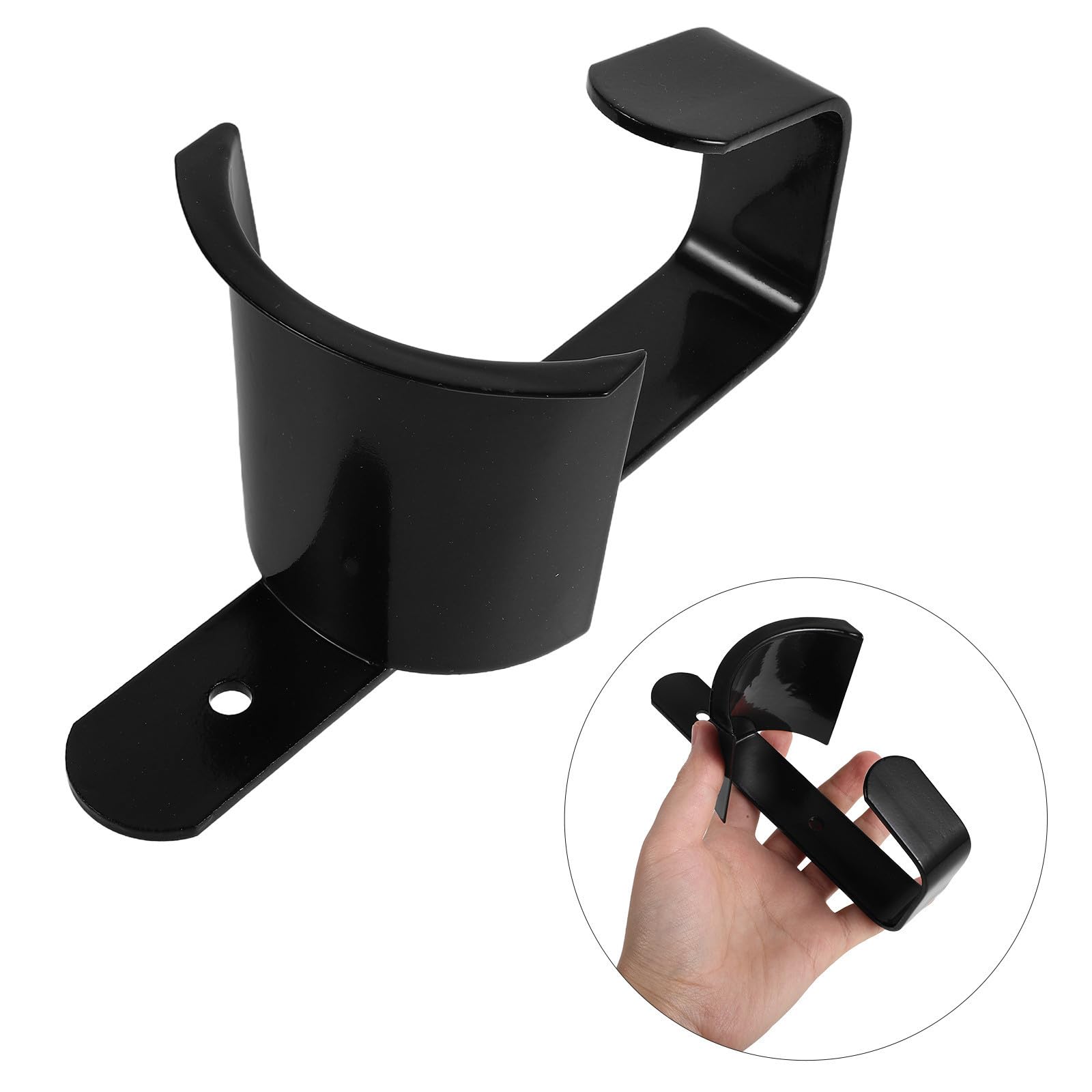 4 Stück Wandmontierter Pferde Trensenhalter aus Eisen mit Platzsparendem Design und Mehreren Haken für Stall und Ausrüstungsaufbewahrung in Schwarz