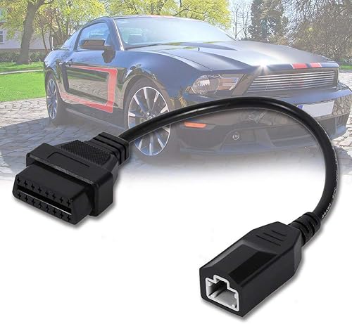 Miniatura 6 de Adaptador de diagnóstico del coche, 3Pin a 16Pin OBD2 Universal Fit ABS Herramienta de lector de código de vehículo de plástico para automóviles