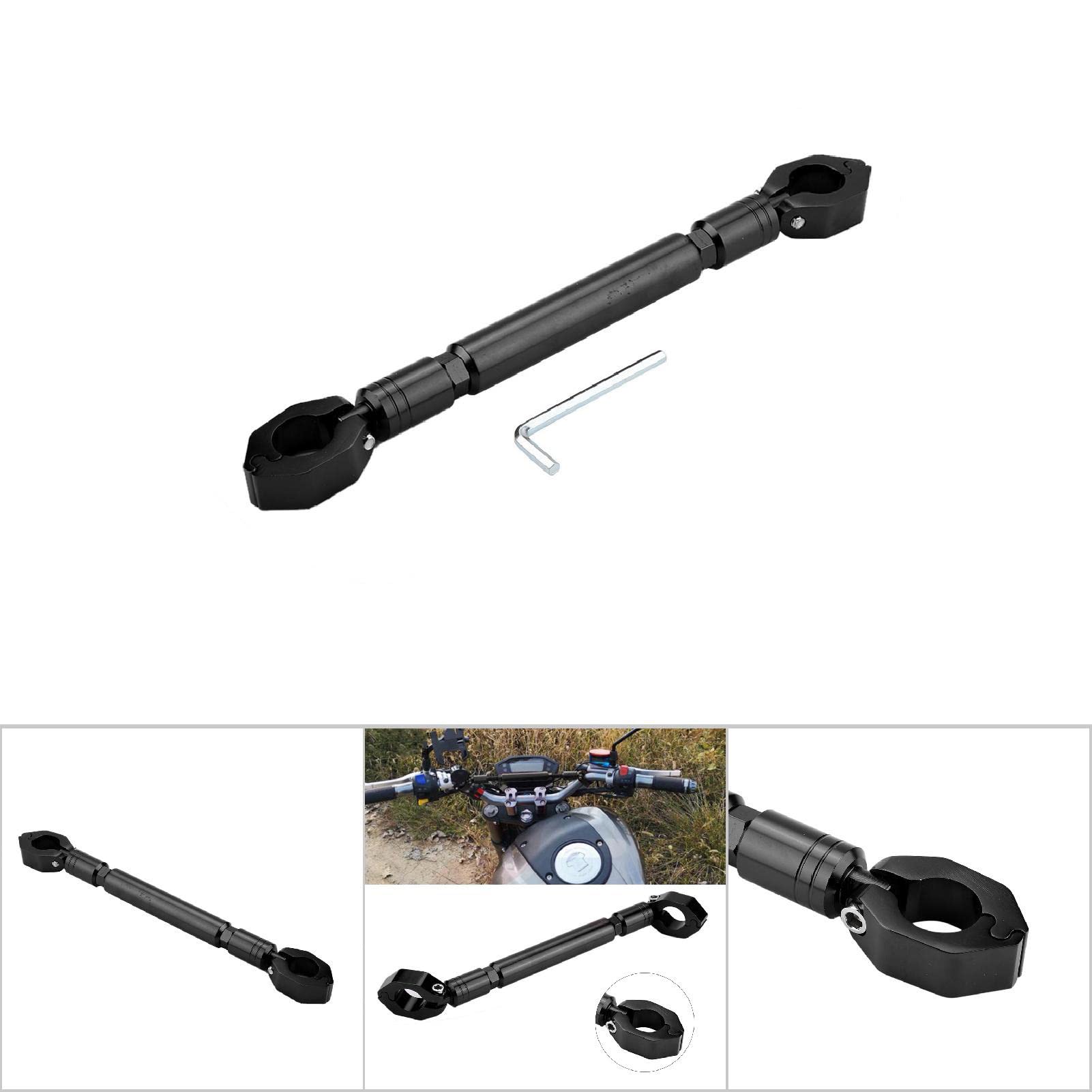 22mm moto équilibre guidon alliage d'aluminium moto équilibre guidon crossbar moto accessoires(Noir),Modification de la décoration intérieure et extérieure de la voiture