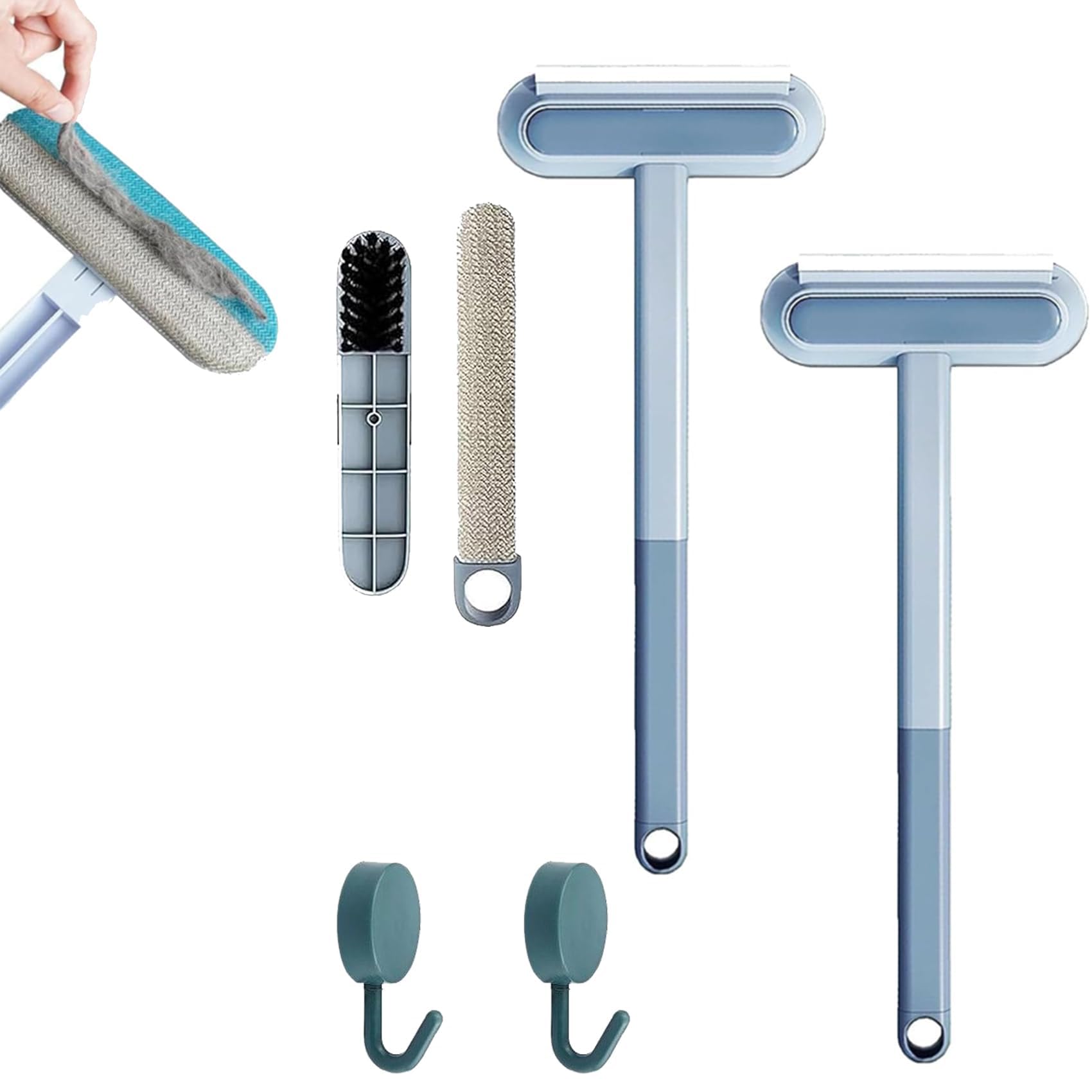 Pets Hair Remover, 2025 New Pet Hair Removal Tool, Multifunctional Removal Brush, 4 in 1 Pet Remover, Washable Reusable Dog for Couch Carpet Car Seat (2 pack)