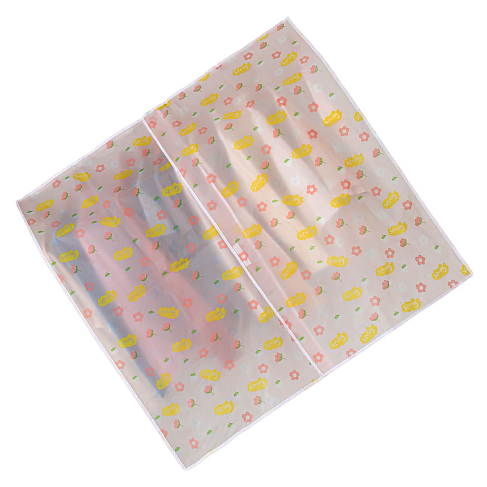 Jazuaiao Spacious Transparency Garment Protectors Hanging Closet Covers Dustproof Waterproof Clothing Rack Bag PEVA Waterproof Dustproof