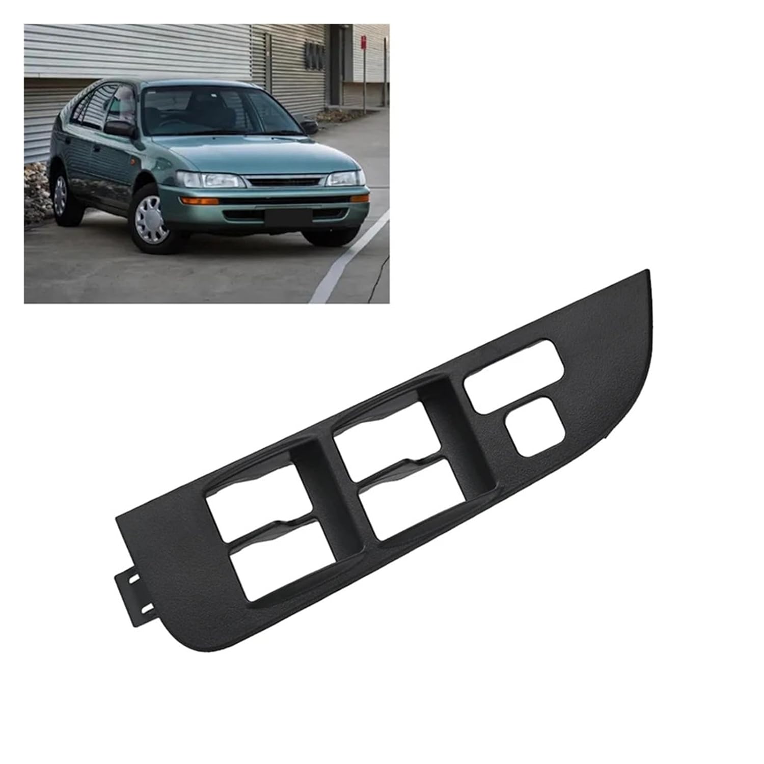 Car Driver Side Master Power Door Window Switch Bezel Trim for 1998-2002 74232-02060-C0(Black)