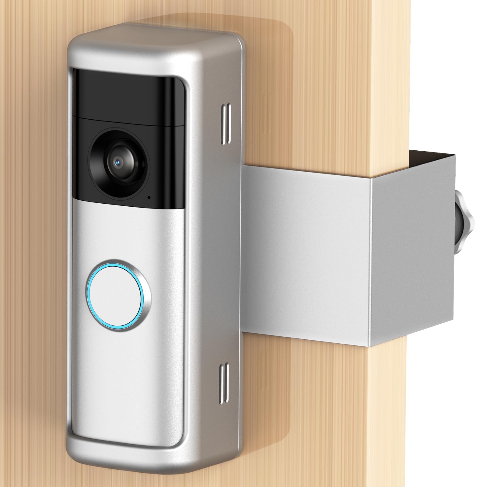 Yaluyo No-Drill Doorbell Mount with Rain Cover, Anti-Theft Door Kits