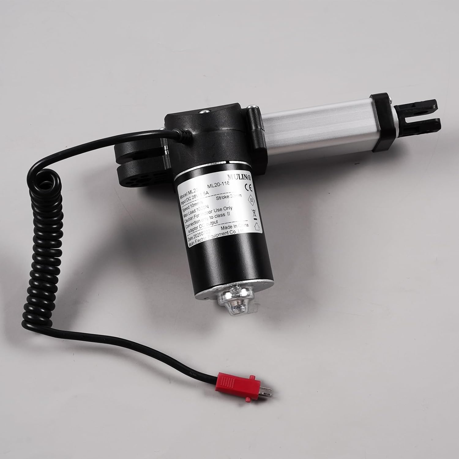 Mulin Power Recliner Motor Replacement with Cord Model ML20-118 Linear Actuator for Sofa Lift Chair Couch Massage Seat Bed Same as ML20-117