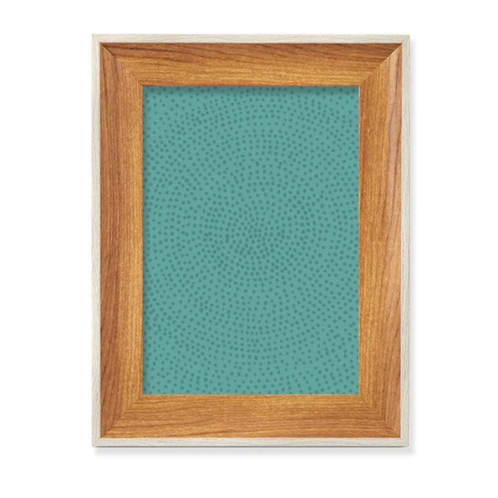 Cadre de photo cercle bleu pour décorer un bureau moderne