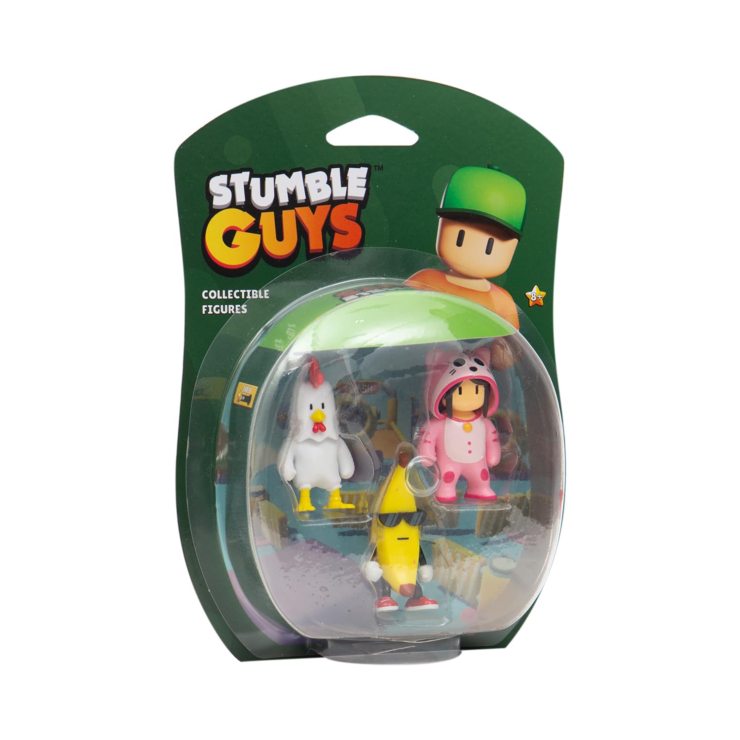 Stumble Guys Collectible Figures 3-Pack - Chicken, Banana Guy