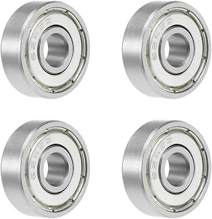 uxcell 626ZZ Deep Groove Ball Bearing 6x19x6mm Double Shielded Chrome Steel Bearings 4pcs