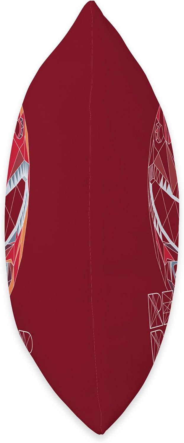 Power Rangers Red Ranger Polygon Throw Pillow