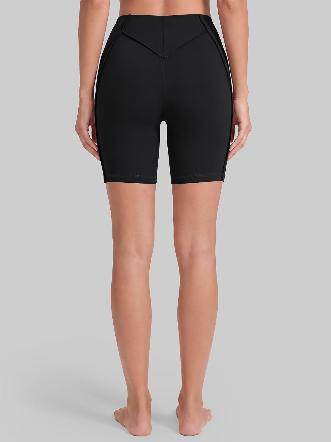 Sunzel 6" Biker Shorts External 3D Contour High Waisted | Visible External 3D Contour Seams, Sculpting Fit, 4-Way Stretch, Non-See-Through, Yoga, Running, Gym, Walking