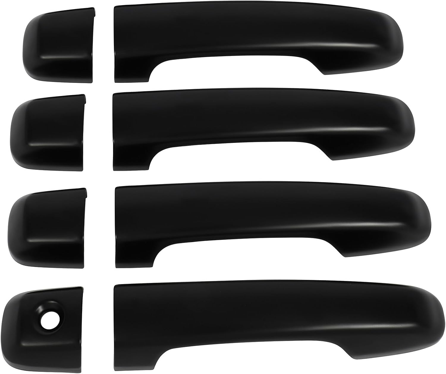 OCPTY 4PCS Door Handle Covers for 2010-2022 for Toyota 4Runner Exterior Driver Side & Passenger Side Car Door Handle Covers Trim Kit Black