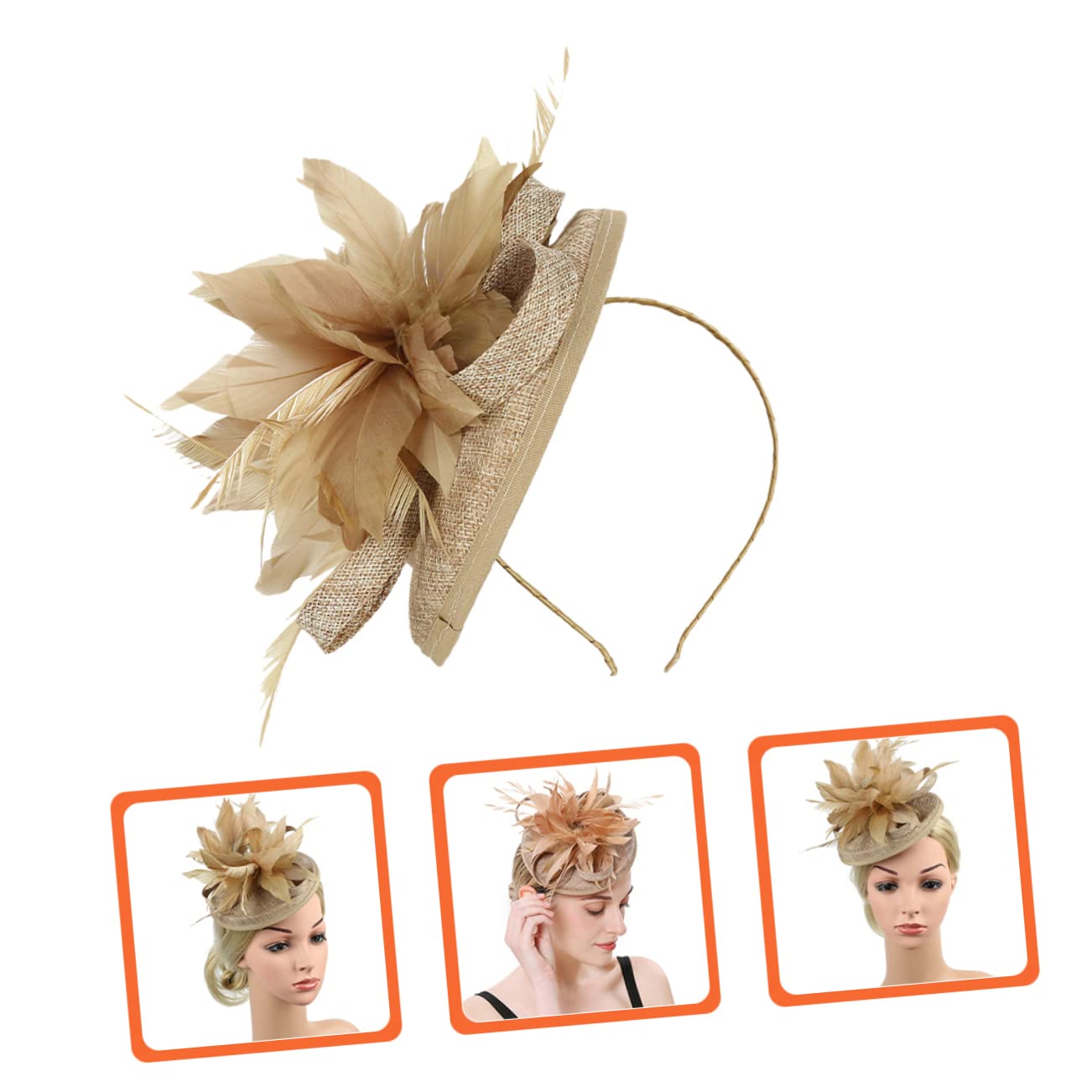 BESTYASH Pasador Sombrero Sombrero Vintage Fiesta De Té Diadema Para Las Mujeres Los Niños Sombrero De Camuflaje Los Niños Sombreros Cabeza Para Cóctel Diademas Para Las Mujeres