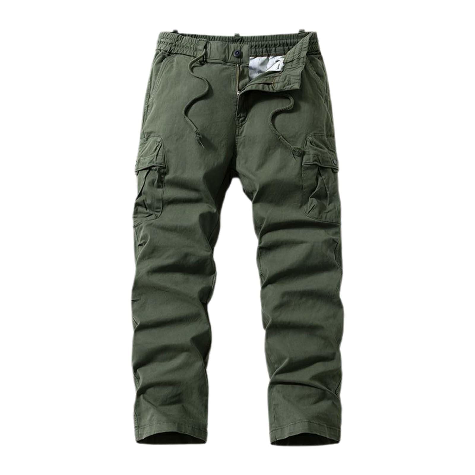 SUWBMHWE ??Flex Camo Tactical Cargo Pants Men Stretch Outdoor Hunting Pants Waterproof & Scent Control Multi Pocket System T