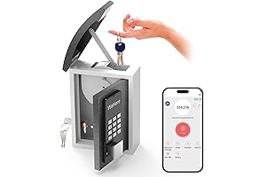 WeHere Key Lock Box Wall Mount with OTP/APP Bluetooth/Wi-Fi/Fixed Code/Key Unlock