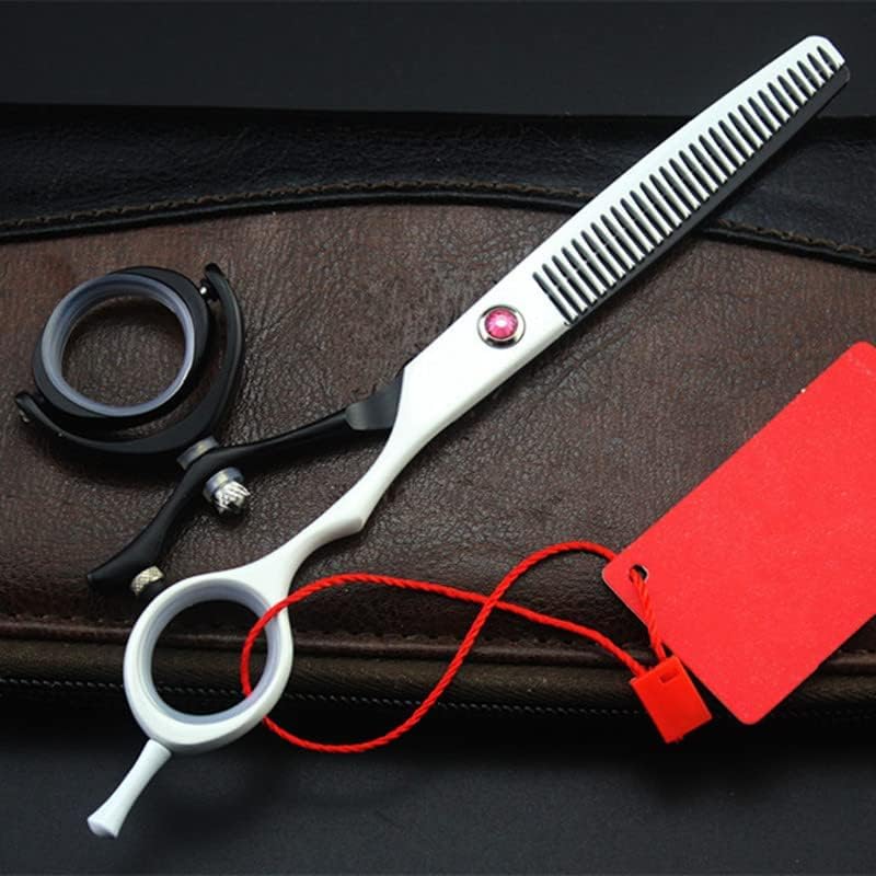Hair Cutting Shears Swivel Thumb Professional Japanese 440C Steel 6 Inch Hairdressing Scissors Barber Salon Hair Cutting Kit
