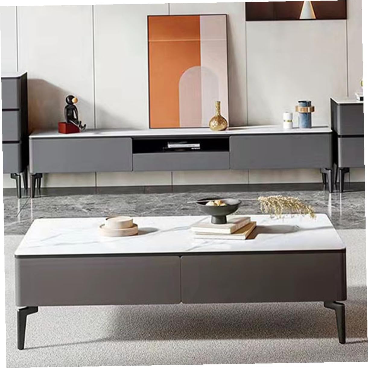 Zerodeko 4pcs Metal Furniture Legs Replacement for Sofa Cabinet Dresser Support, 14.5cm Matte Black Round Metal Legs for Tv Stand Coffee Table